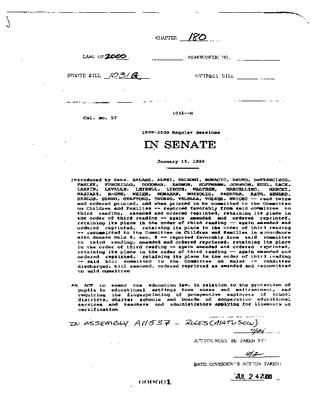 NYS Bill and Veto Jackets: 2000, Chapter 180