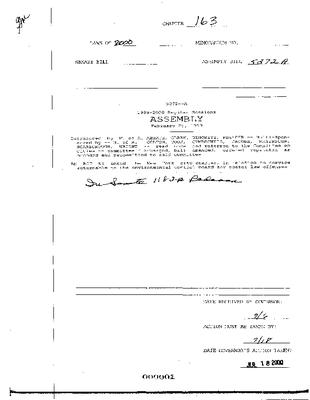 NYS Bill and Veto Jackets: 2000, Chapter 163