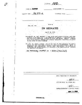 NYS Bill and Veto Jackets: 2000, Chapter 102