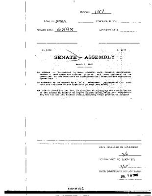 NYS Bill and Veto Jackets: 2000, Chapter 157