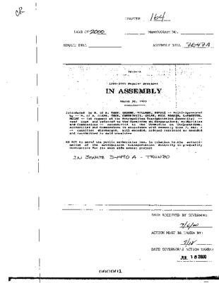 NYS Bill and Veto Jackets: 2000, Chapter 164