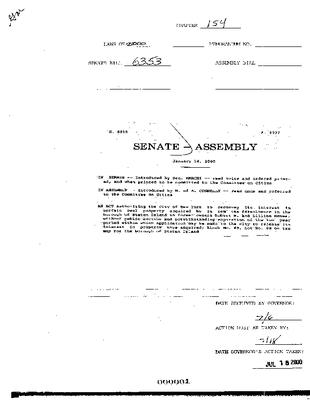 NYS Bill and Veto Jackets: 2000, Chapter 154