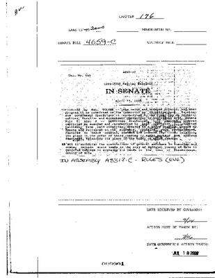 NYS Bill and Veto Jackets: 2000, Chapter 176