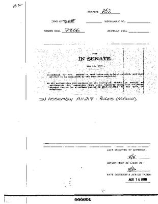 NYS Bill and Veto Jackets: 2000, Chapter 252