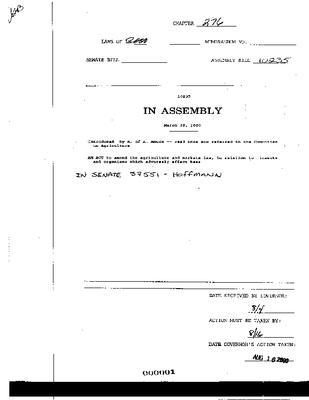 NYS Bill and Veto Jackets: 2000, Chapter 276