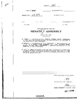 NYS Bill and Veto Jackets: 2000, Chapter 193