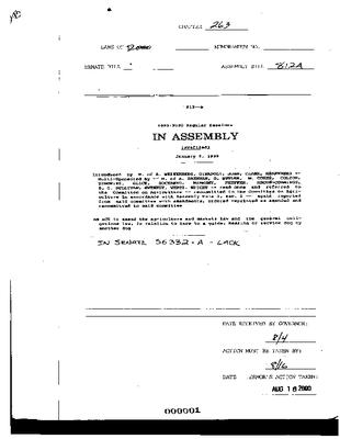 NYS Bill and Veto Jackets: 2000, Chapter 263