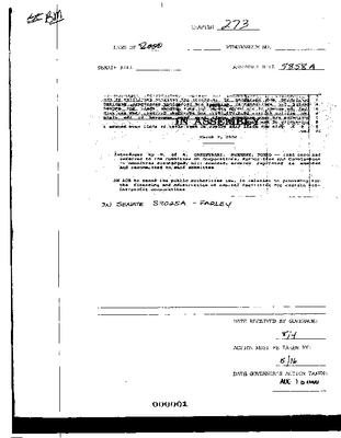 NYS Bill and Veto Jackets: 2000, Chapter 273