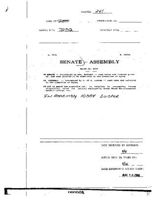 NYS Bill and Veto Jackets: 2000, Chapter 241