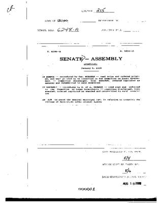 NYS Bill and Veto Jackets: 2000, Chapter 215