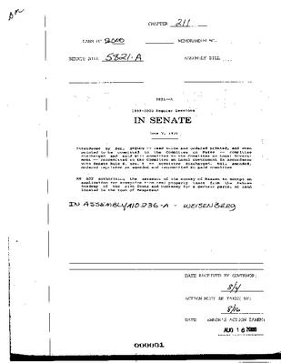 NYS Bill and Veto Jackets: 2000, Chapter 211