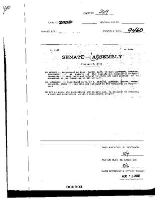 NYS Bill and Veto Jackets: 2000, Chapter 269
