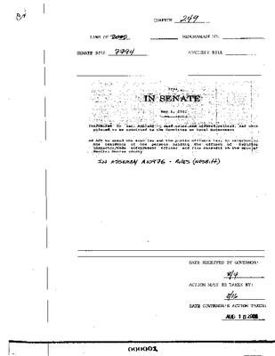 NYS Bill and Veto Jackets: 2000, Chapter 249
