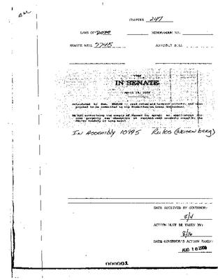 NYS Bill and Veto Jackets: 2000, Chapter 247