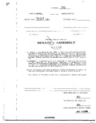NYS Bill and Veto Jackets: 2000, Chapter 196