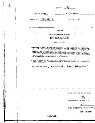 NYS Bill and Veto Jackets: 2000, Chapter 199