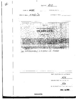 NYS Bill and Veto Jackets: 2000, Chapter 210