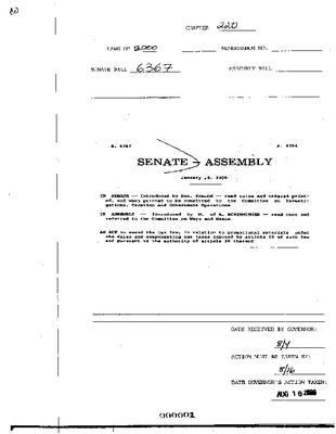 NYS Bill and Veto Jackets: 2000, Chapter 220