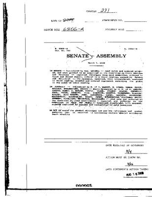 NYS Bill and Veto Jackets: 2000, Chapter 231