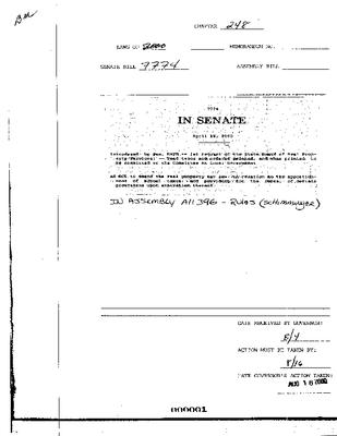 NYS Bill and Veto Jackets: 2000, Chapter 248