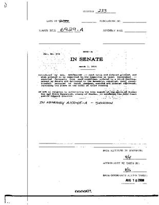 NYS Bill and Veto Jackets: 2000, Chapter 233
