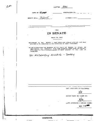 NYS Bill and Veto Jackets: 2000, Chapter 240