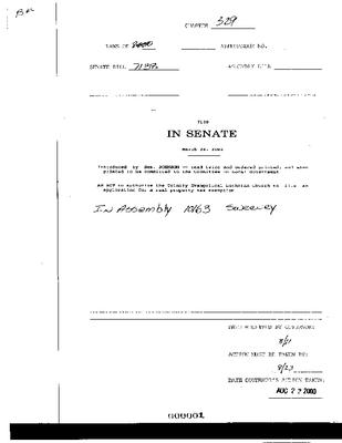 NYS Bill and Veto Jackets: 2000, Chapter 329