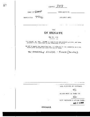 NYS Bill and Veto Jackets: 2000, Chapter 338