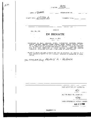 NYS Bill and Veto Jackets: 2000, Chapter 326
