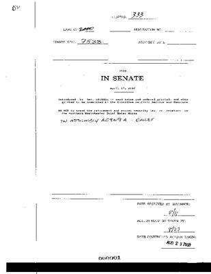 NYS Bill and Veto Jackets: 2000, Chapter 333