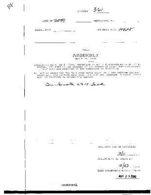 NYS Bill and Veto Jackets: 2000, Chapter 361