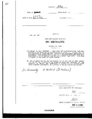 NYS Bill and Veto Jackets: 2000, Chapter 306