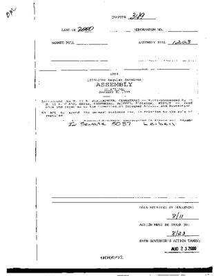 NYS Bill and Veto Jackets: 2000, Chapter 349