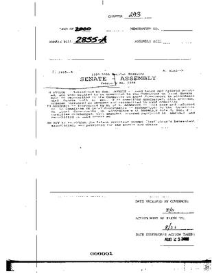 NYS Bill and Veto Jackets: 2000, Chapter 293