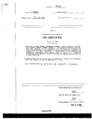 NYS Bill and Veto Jackets: 2000, Chapter 300