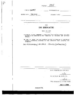 NYS Bill and Veto Jackets: 2000, Chapter 334