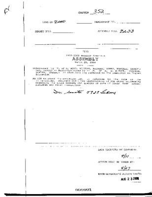 NYS Bill and Veto Jackets: 2000, Chapter 352
