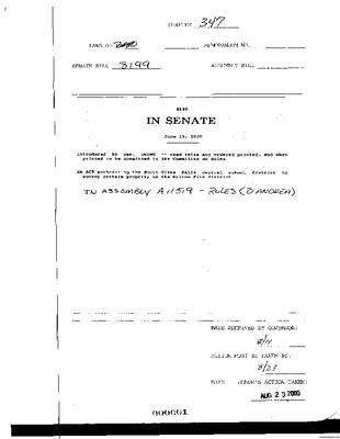 NYS Bill and Veto Jackets: 2000, Chapter 347