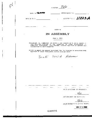 NYS Bill and Veto Jackets: 2000, Chapter 366
