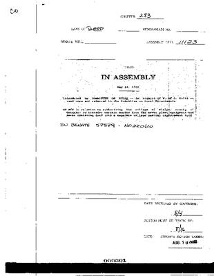 NYS Bill and Veto Jackets: 2000, Chapter 283