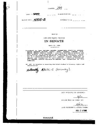 NYS Bill and Veto Jackets: 2000, Chapter 299