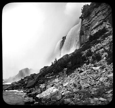 Luna Falls from below at Niagara Falls, New York