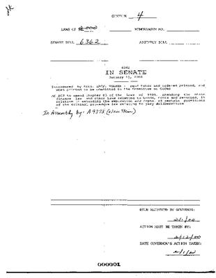 NYS Bill and Veto Jackets: 2000, Chapter 4