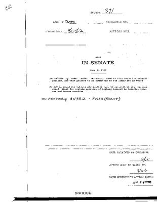 NYS Bill and Veto Jackets: 2000, Chapter 371