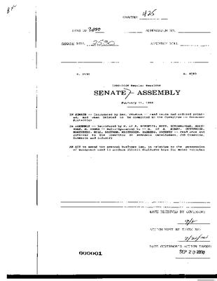 NYS Bill and Veto Jackets: 2000, Chapter 425