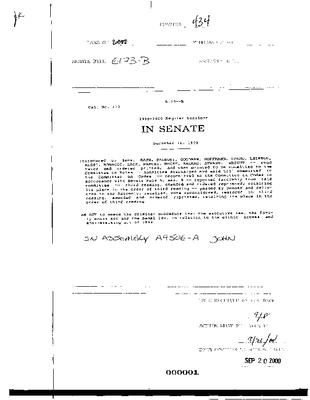 NYS Bill and Veto Jackets: 2000, Chapter 434