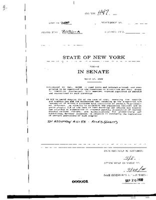 NYS Bill and Veto Jackets: 2000, Chapter 447