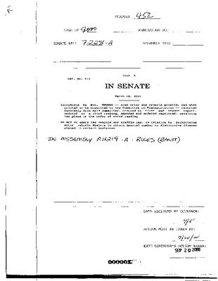 NYS Bill and Veto Jackets: 2000, Chapter 452