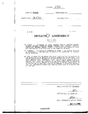 NYS Bill and Veto Jackets: 2000, Chapter 372