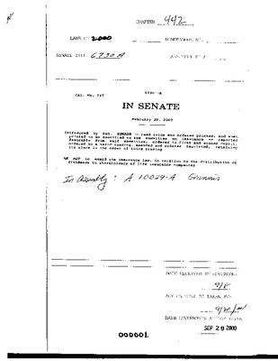 NYS Bill and Veto Jackets: 2000, Chapter 442